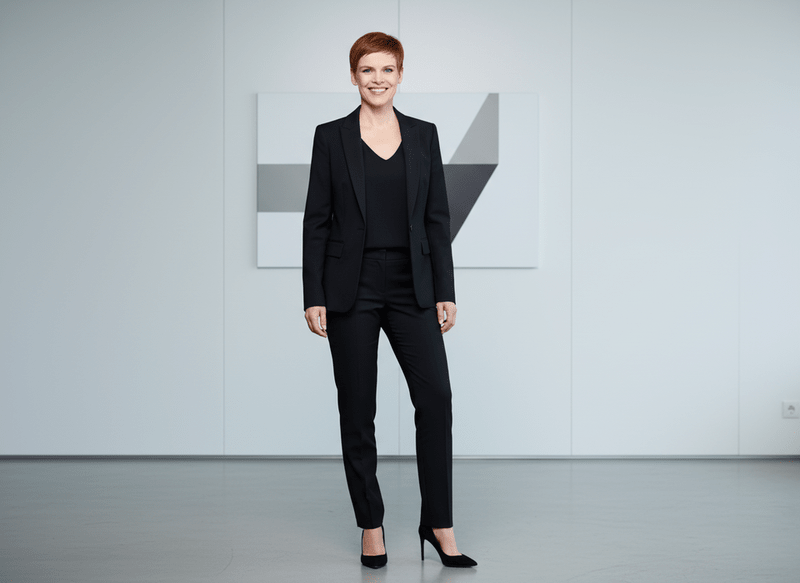 Premium Business-Anzug Schwarz