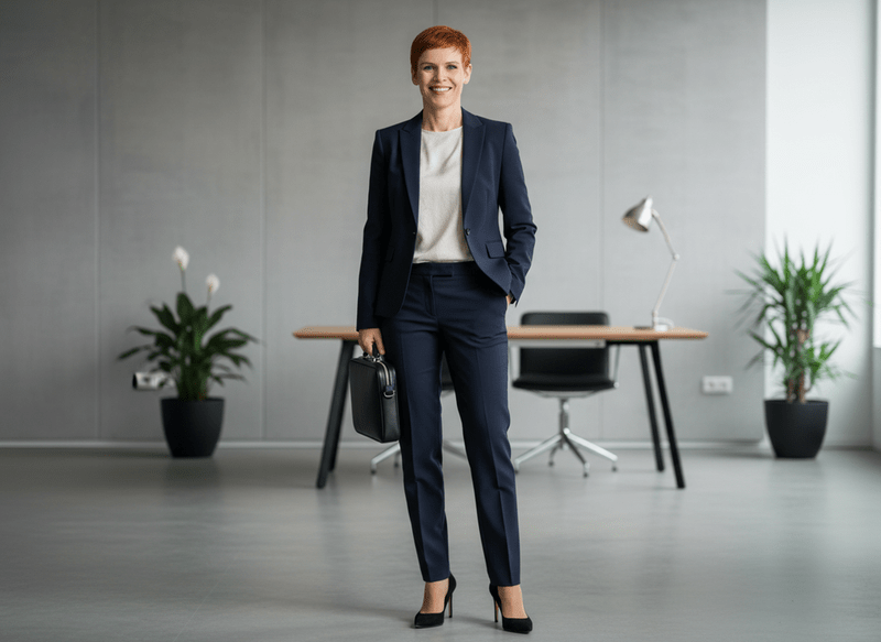 Business-Anzug Slim Fit Navy